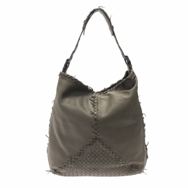 ボッテガヴェネタ BOTTEGA VENETA ショルダーバッグ レディース イントレチャート ダークグレー レザー【中古】20230909｜au  PAY マーケット