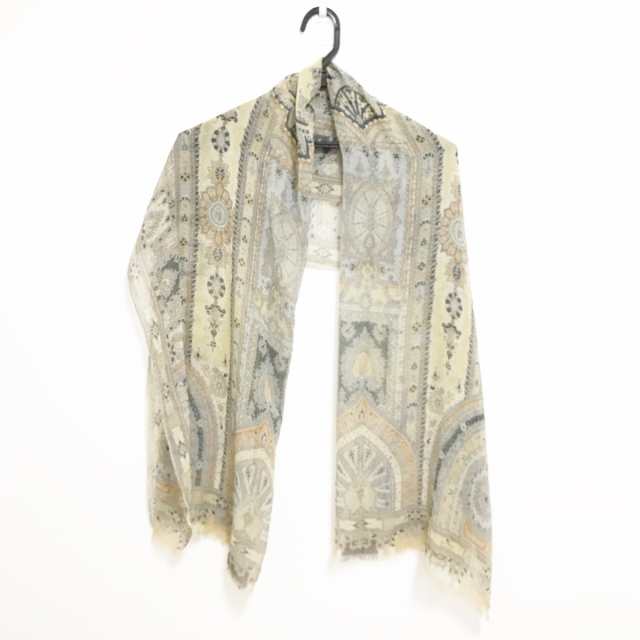 エトロ ETRO ストール(ショール) レディース 美品 - グレー×ベージュ ...