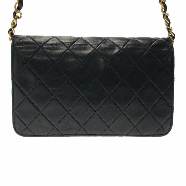 シャネル CHANEL ショルダーバッグ レディース ミニマトラッセ ダークネイビー ラムスキン【中古】20230906