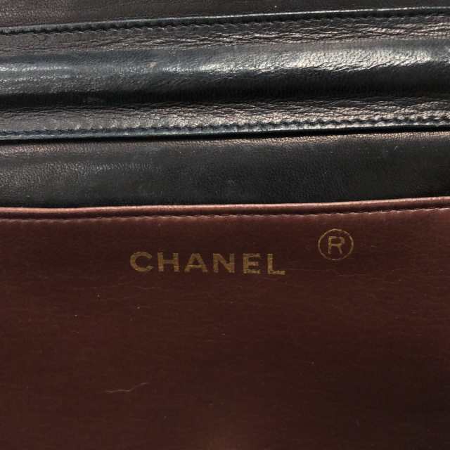 シャネル CHANEL ショルダーバッグ レディース ミニマトラッセ ダークネイビー ラムスキン【中古】20230906