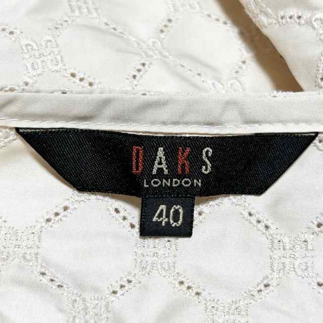 ダックス DAKS ジャケット サイズ40 L レディース - アイボリー 七分袖