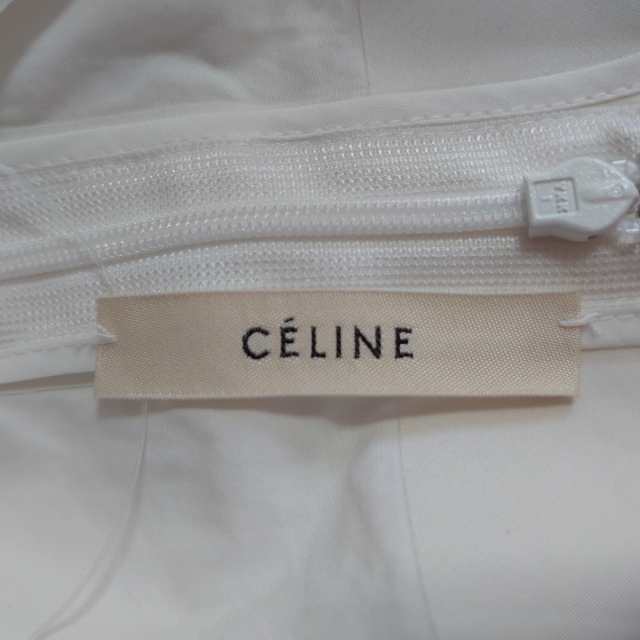 セリーヌ CELINE チュニック サイズ40 M レディース 美品 - 白 クルー