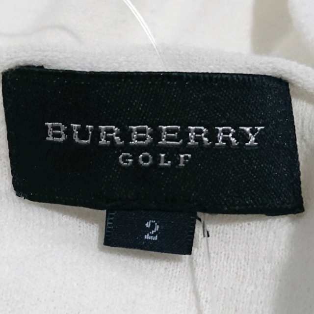 バーバリーゴルフ BURBERRYGOLF パーカー サイズ2 M レディース - アイボリー 長袖/ジップアップ【中古】20230906