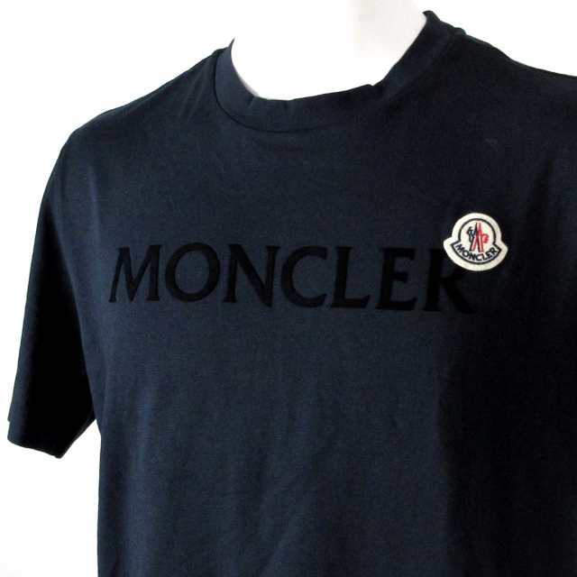 モンクレール MONCLER 半袖Tシャツ サイズS メンズ ネイビー【中古