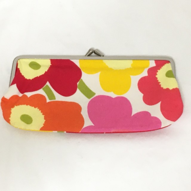 マリメッコ marimekko ペンケース レディース 美品 - イエロー×レッド