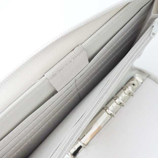 ファイロファックス Filofax 手帳 レディース 美品 - ライトグレー