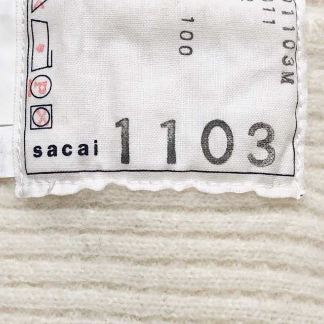 サカイ Sacai 長袖セーター サイズ2 M メンズ - 16-01103M アイボリー