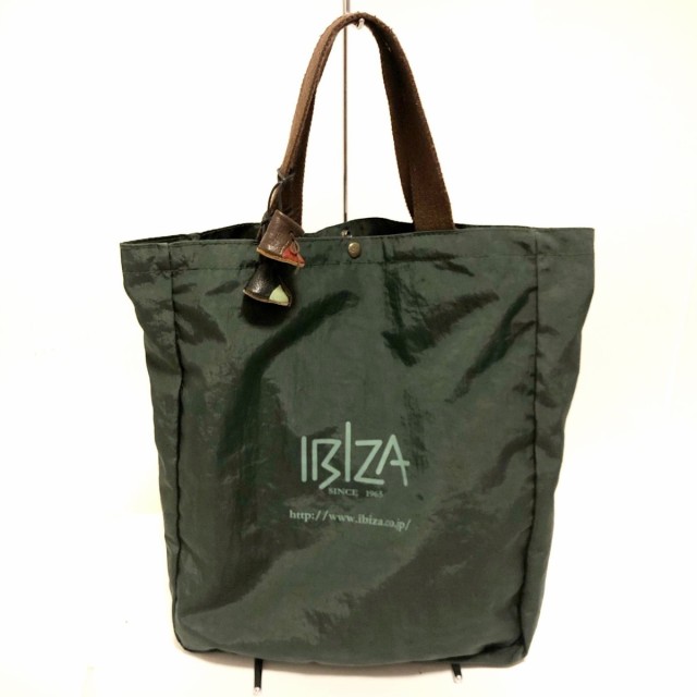 イビザ IBIZA トートバッグ レディース 美品 - ダークグリーン×ダーク