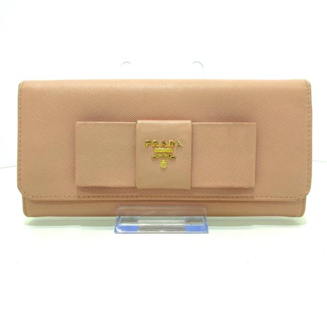 PRADA プラダ 長財布 小銭入れ お札入れ カード入れ 茶色 ブランド 