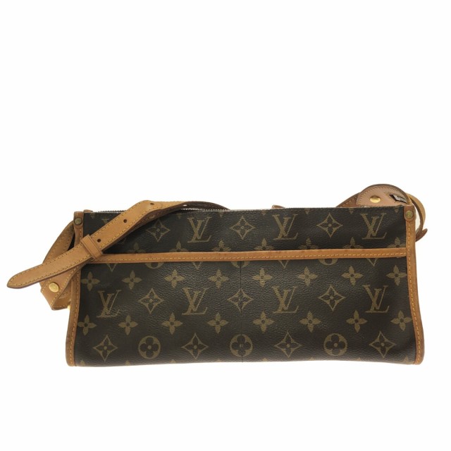 ルイヴィトン LOUIS VUITTON ポパンクール・ロン モノグラム ショルダーバッグ モノグラムキャンバス ブラウン レディース