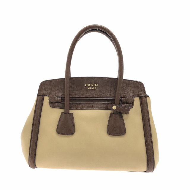 プラダ PRADA ダブルジップ BN2625  カバン 2WAY ショルダーバッグ ハンドバッグ レザー ブラウン