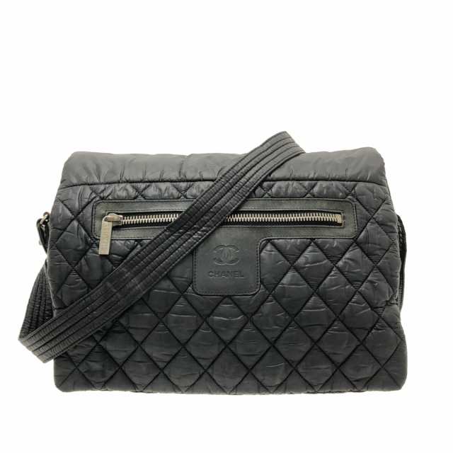 シャネル CHANEL ショルダーバッグ レディース コココクーン 黒 シルバー金具 ナイロン×レザー【中古】20231012の通販はau PAY  マーケット - ブランディア au PAY マーケット店 | au PAY マーケット－通販サイト