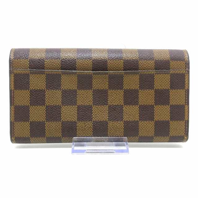 ルイヴィトン LOUIS VUITTON 長財布 ダミエ レディース ポルトフォイユサラ N63209 マロン  ダミエ・キャンバス【中古】20231030