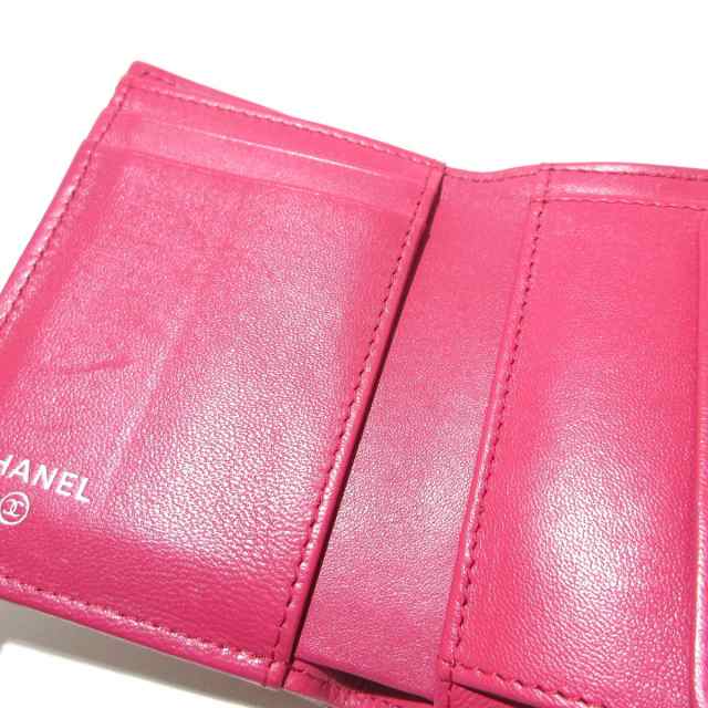 シャネル CHANEL 3つ折り財布 レディース 美品 ボーイシャネル