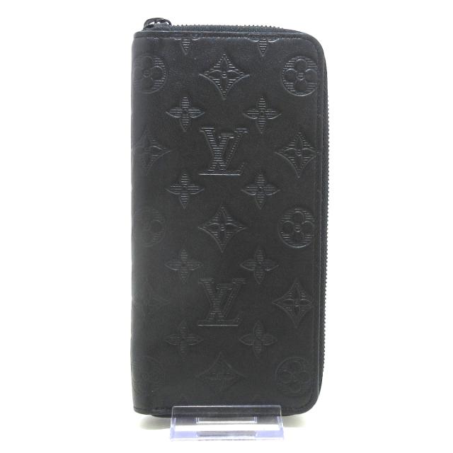 ルイヴィトン 長財布 モノグラム・シャドウ レディース ジッピー  