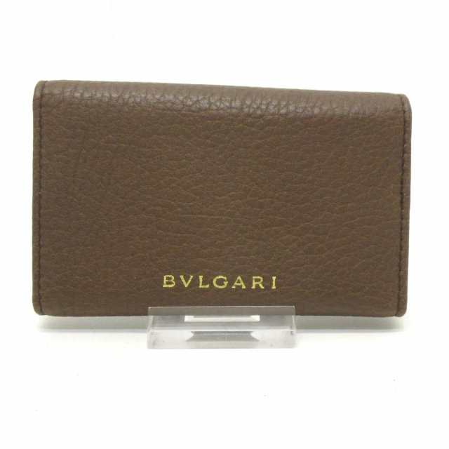 ブルガリ BVLGARI キーケース レディース モネーテ ダークブラウン 6連