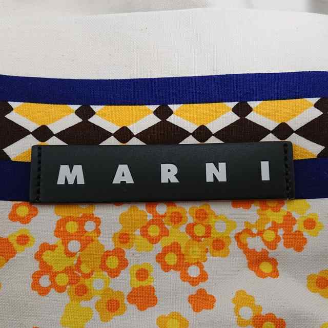 マルニ MARNI トートバッグ バンダナトート キャンバス×レザー