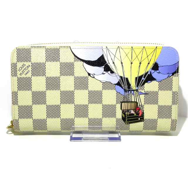 ルイヴィトン LOUIS VUITTON 長財布 ダミエ レディース 美品 ジッピー・ウォレット N63006 アズール ダミエ ・キャンバス【中古】20231009の通販は