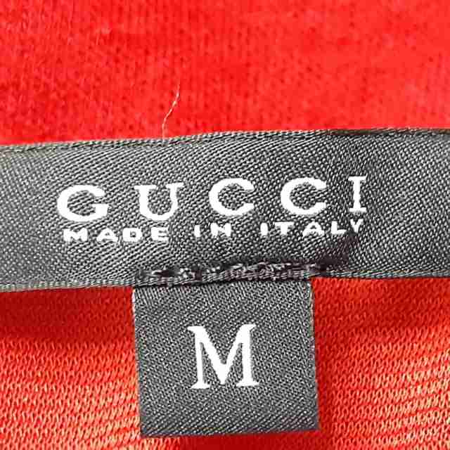 グッチ GUCCI ワンピース サイズM レディース 美品 - レッド Vネック