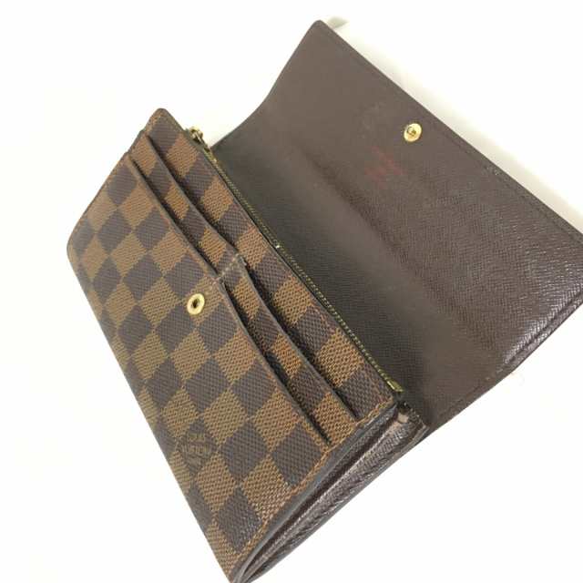 ルイヴィトン LOUIS VUITTON 長財布 ダミエ レディース ポルトフォイユ