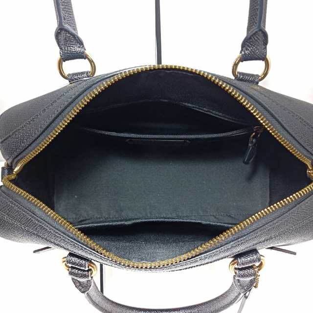 コーチ COACH ハンドバッグ レディース 美品 - F79946 黒 レザー【中古