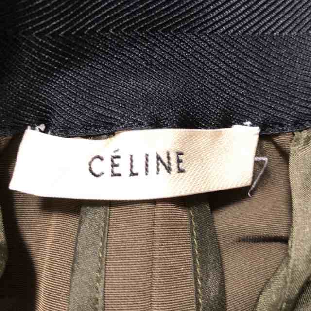 セリーヌ CELINE ミニスカート サイズ36 S レディース - カーキ×黒