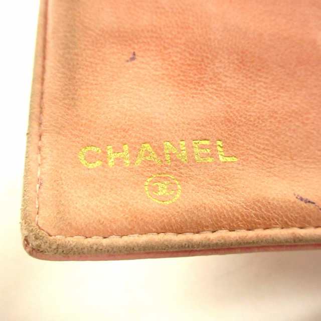 シャネル CHANEL 長財布 レディース - ピンク がま口 キャビアスキン