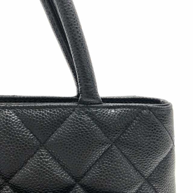 シャネル CHANEL トートバッグ レディース 復刻トート 黒 ゴールド金具