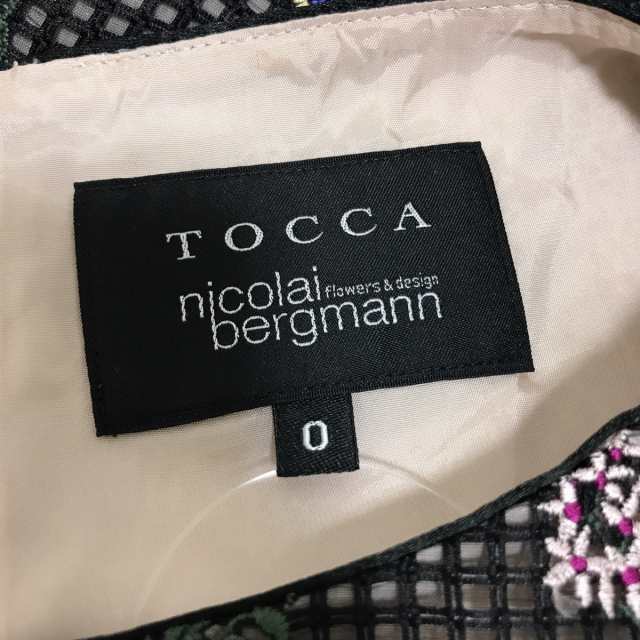 トッカ TOCCA ワンピース サイズ0 XS レディース 美品 - 黒×ピンク