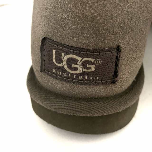 UGG アグ クラシックミニ 5854 W グレー ムートンブーツ 新品 25 - ブーツ