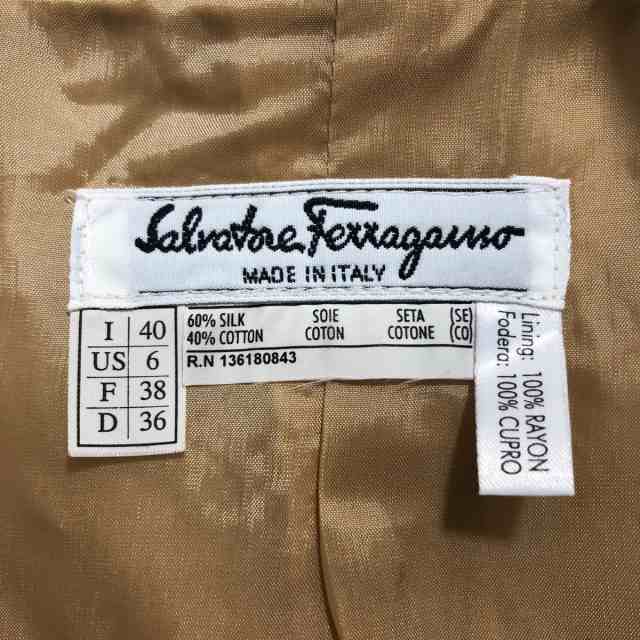 サルバトーレフェラガモ SalvatoreFerragamo ジャケット サイズ40 M