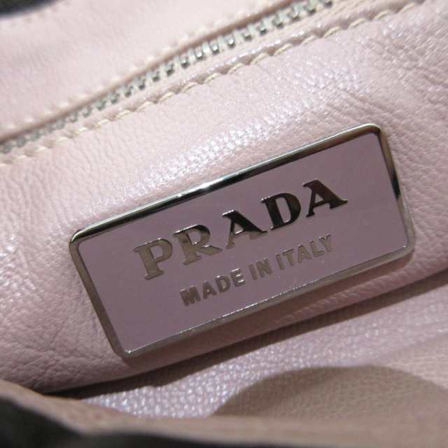 プラダ PRADA ショルダーバッグ レディース BR2801 黒 ストラップ着脱可 レザー【中古】20230902