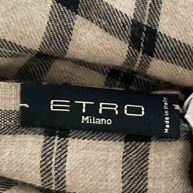 エトロ ETRO ストール(ショール) レディース - グレーベージュ×黒