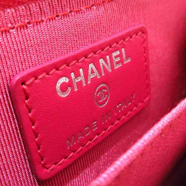 シャネル CHANEL コインケース レディース マトラッセ ピンク ラウンド