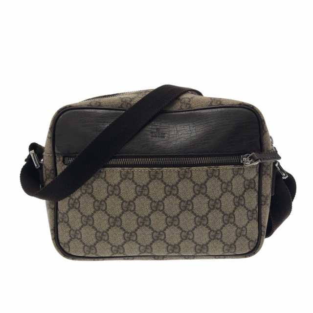 グッチ GUCCI ショルダーバッグ レディース GGプラス・GGスプリーム 114291 ベージュ×ダークブラウン【中古】20230831｜au  PAY マーケット