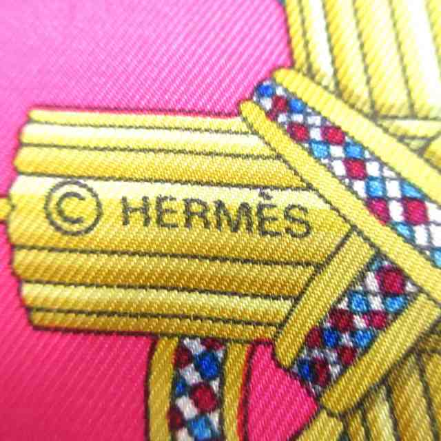 エルメス HERMES スカーフ レディース カレ90 ピンク×アイボリー