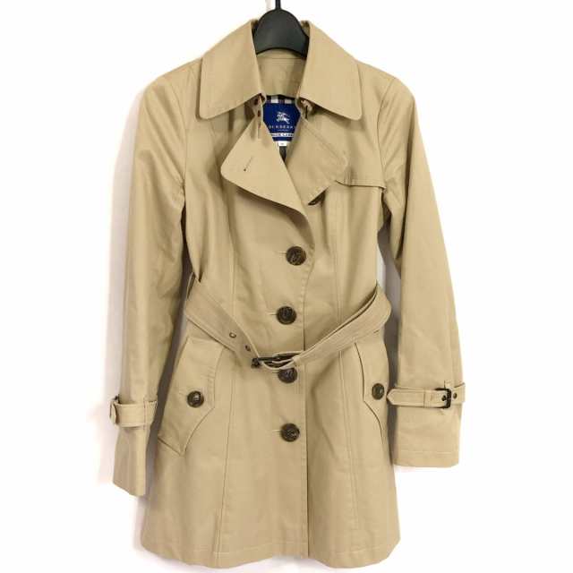 バーバリーブルーレーベル Burberry Blue Label トレンチコート サイズ38 M レディース - ベージュ  長袖/秋/冬【中古】20230912｜au PAY マーケット