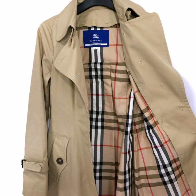 バーバリーブルーレーベル Burberry Blue Label トレンチコート サイズ38 M レディース - ベージュ  長袖/秋/冬【中古】20230912