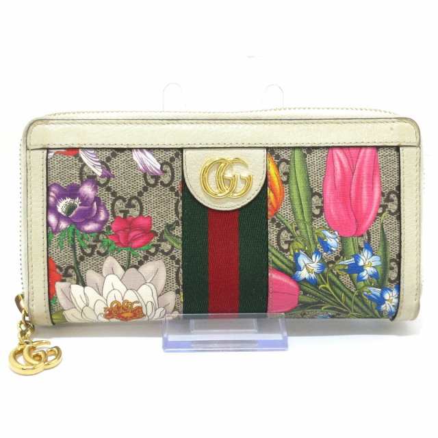 グッチ GUCCI 長財布 レディース オフィディア 523154 ベージュ