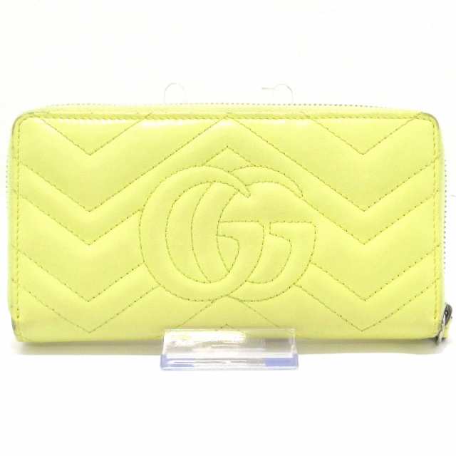 グッチ GUCCI 長財布 レディース GGマーモント 443123 イエロー