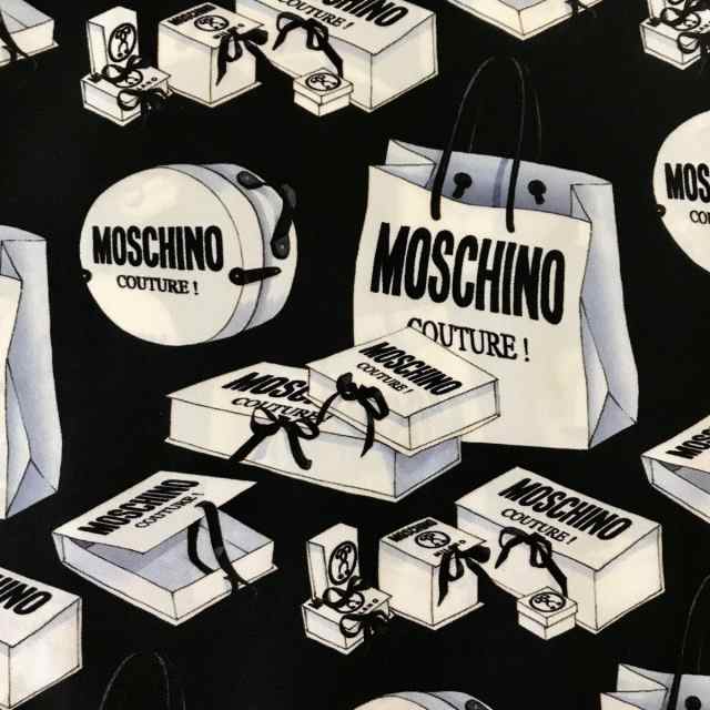 モスキーノ MOSCHINO ワンピース サイズ42 M レディース - 黒×白 ...