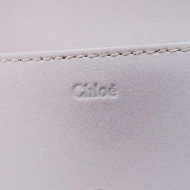 クロエ Chloe 名刺入れ レディース 美品 - ピンク×ブラウン リボン