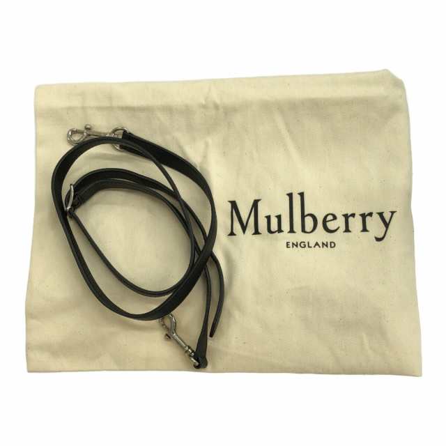 マルベリー MULBERRY ハンドバッグ レディース ミニシートン 黒 レザー【中古】20231107