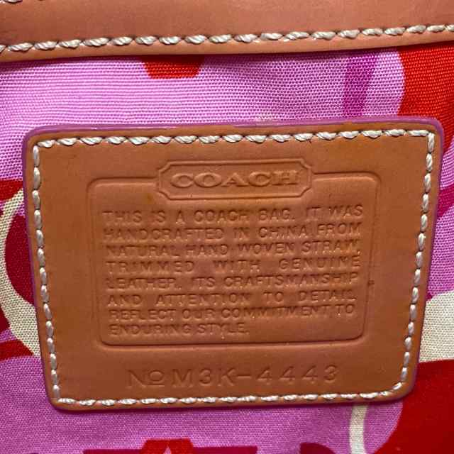 コーチ COACH ハンドバッグ レディース 4443 ベージュ×白×マルチ