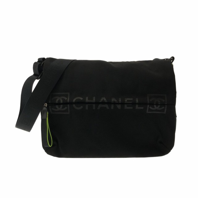 シャネル ショルダーバッグ Wフェイス ココマーク キャビアスキン A03682 CHANEL バッグ 黒