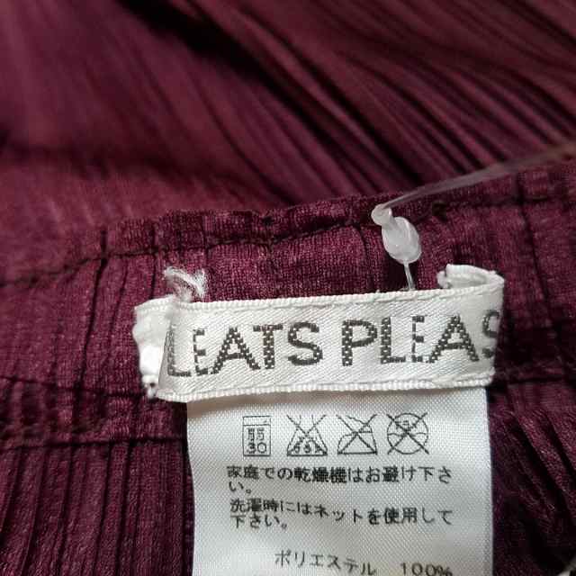 プリーツプリーズ PLEATS PLEASE パンツ サイズ3 L レディース 美品 - パープル クロップド(半端丈)【中古】20230920