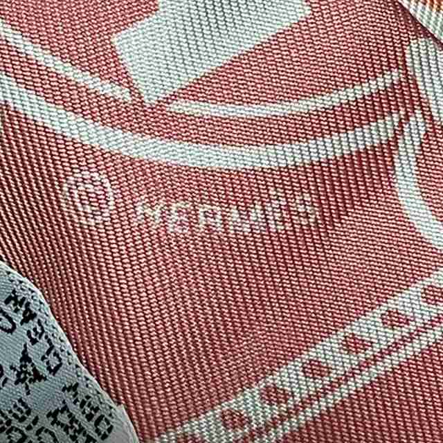 エルメス HERMES スカーフ レディース 美品 ツイリー ピンク