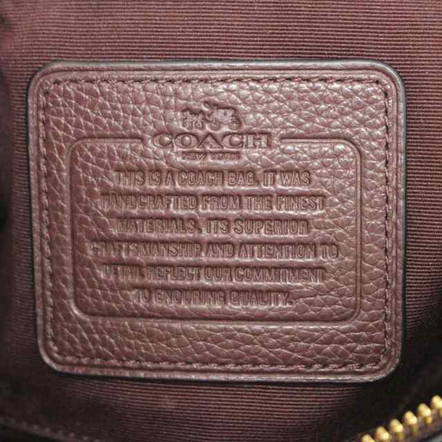 コーチ COACH ショルダーバッグ レディース ペブルド レザー レイラ クロスボディー F38273 ボルドー レザー【中古】20230925