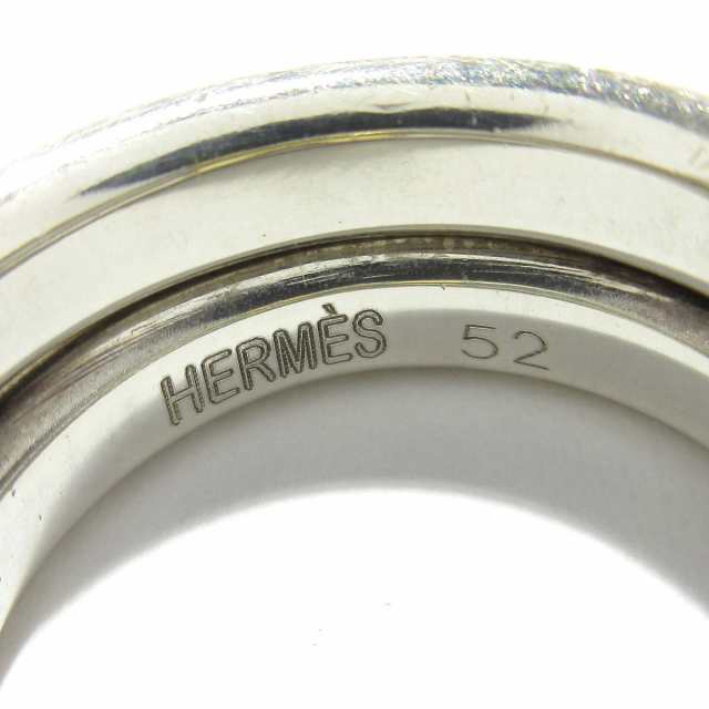 エルメス HERMES リング 52 レディース ヒストリー 金属素材 シルバー ...