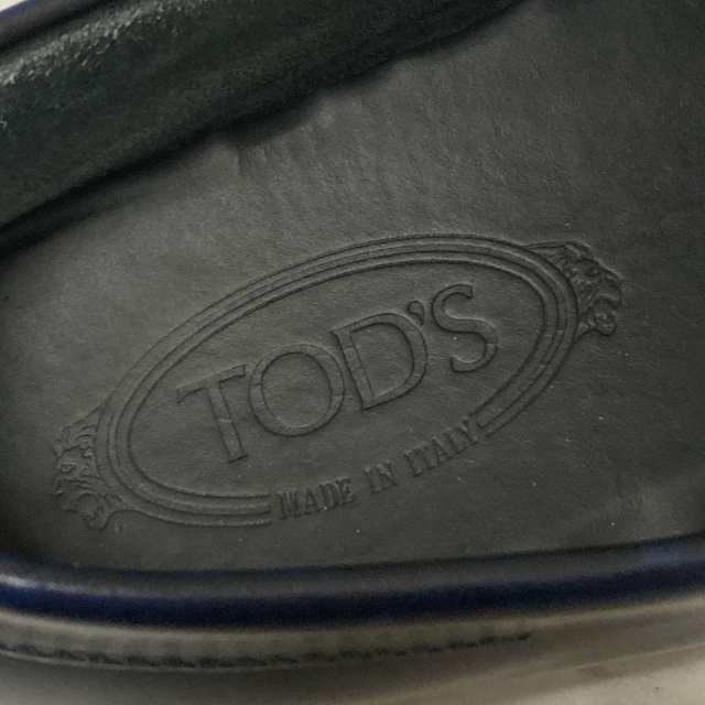 トッズ TOD'S ドライビングシューズ 8 1/2 A メンズ - ダークネイビー